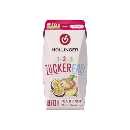Kinder Getränke – Früchtetee-Aufguss & Fruit mit Pfirsich-Maracuja, ohne Zucker & künstliche Süßstoffe, jetzt probieren!