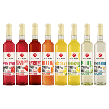 8 Sorten Cocktailsirups