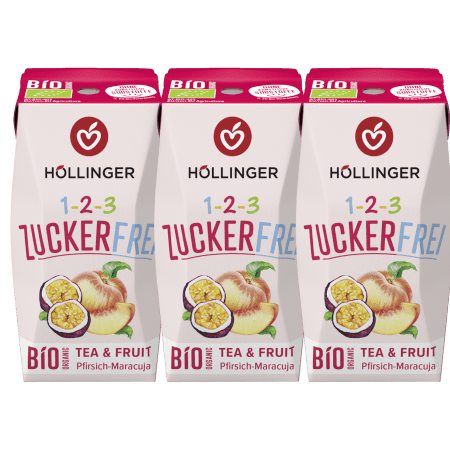 Kinder Getränke – Früchtetee-Aufguss & Fruit mit Pfirsich-Maracuja, ohne Zucker & künstliche Süßstoffe, jetzt probieren!
