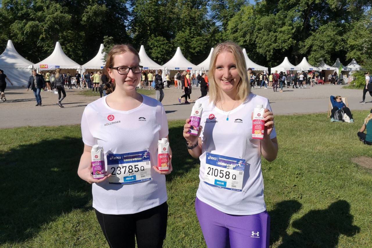 123 Zuckerfrei Waldbeere und Pfirsich Marakuja beim Österreichischen Frauenlauf.