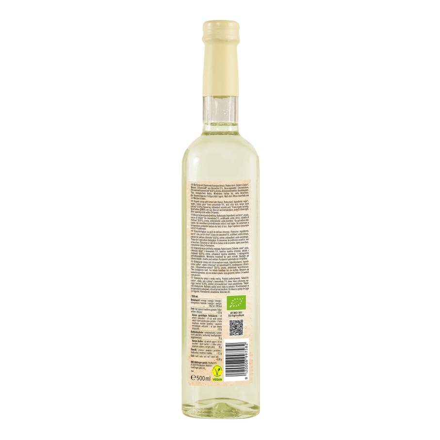 Flasche_Sirup_Zitronenmelisse_Rückansicht