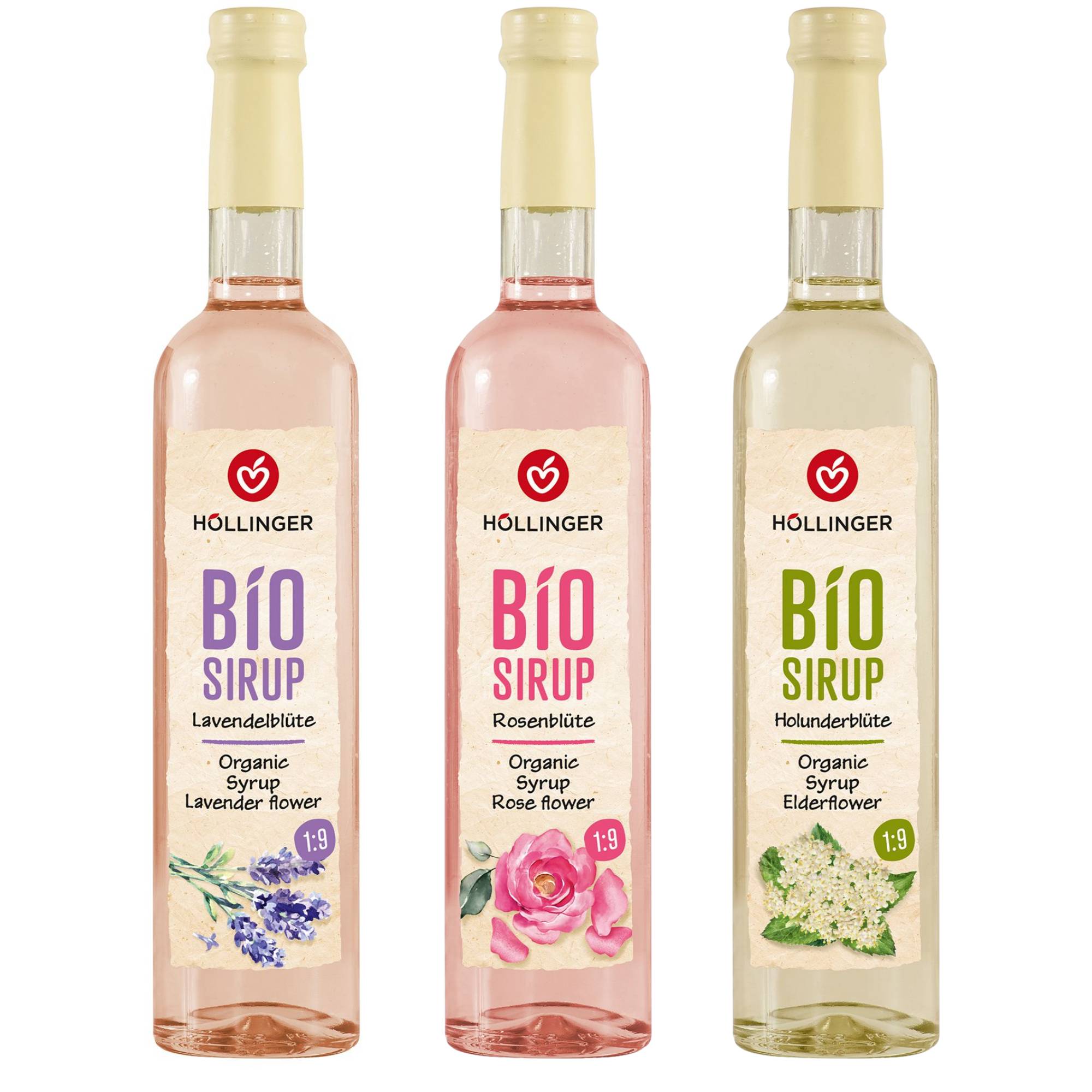 Höllingers Bio Blütensirup Vielfalt